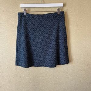 Margaret M Mini Skirt, Green‎ and Black, Sz L